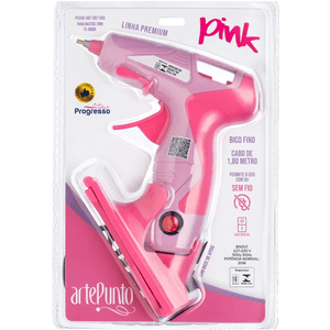 Pistola de Cola Quente Premium Sem Fio Pink PC006 - ArtePunto